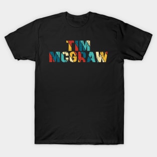 Retro Color - Tim McGraw T-Shirt